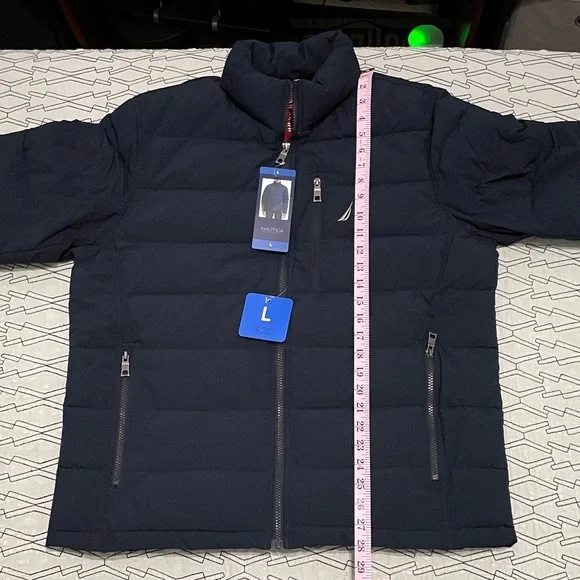 Nautica Men's Large Navy Quilted Puffer Jacket - Picture 9 of 12
